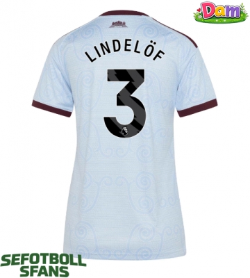 Aston Villa Victor Lindelof #3 Tredje Tröja Kvinnor 2026-27 Kortärmad